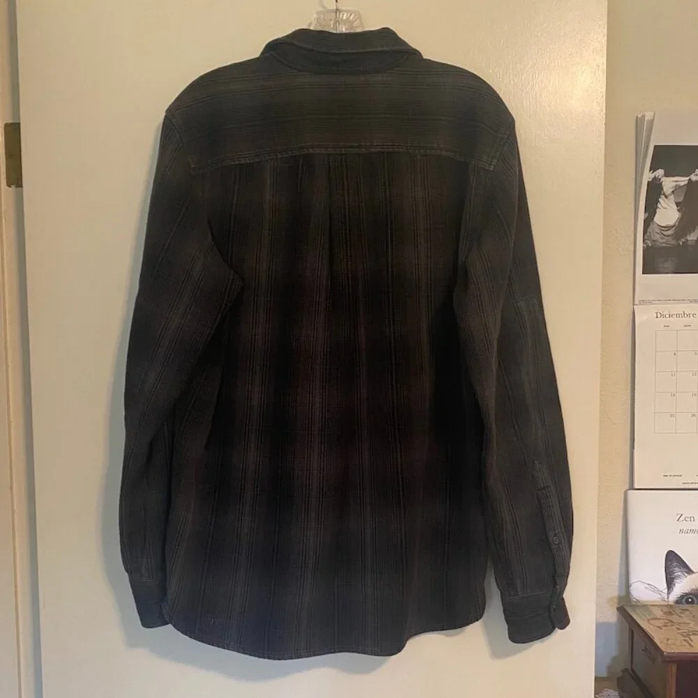 Men's North Face 100% Cotton Heavy Weight Flannel Shirt, Size Medium